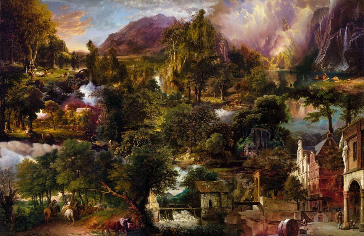 Обои Панно Komar Heritage флизелиновые моющие 368х248 см (ххL4-039)