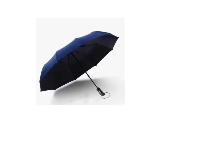 Парасолька складна автомат VIP 10 спиць купол 120 см Blue