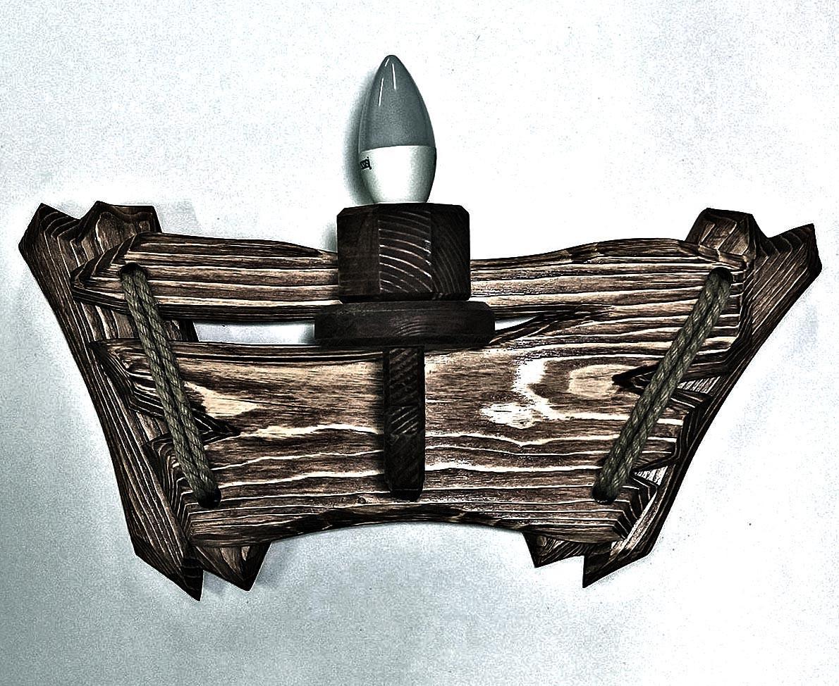 Светильник настенный из дерева Окров Мокко (БРА-000710)