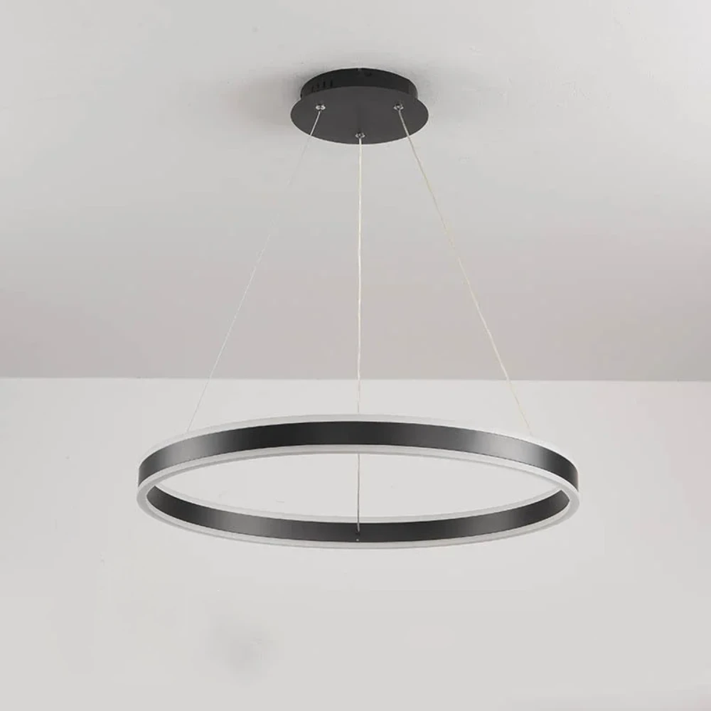 Люстра умная LED 96 Вт Черный/Белый