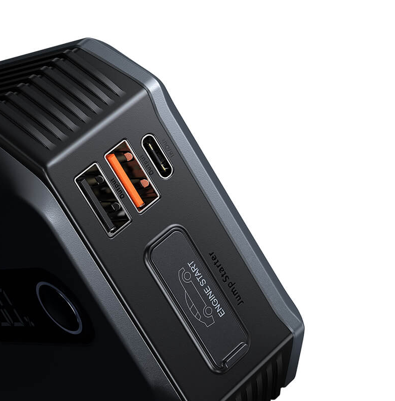 Пусковое устройство бустер для авто BASEUS Super Energy Max Jump Starter 2000A 20000mAh 1Type-C 2USB 3A - фото 10