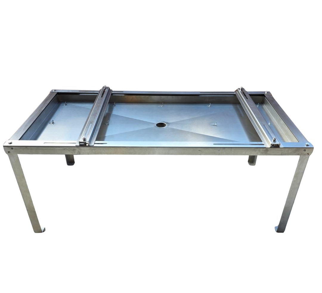 Подставка металлическая с поддоном с нагревательным кабелем нержавеющая сталь 2,5 мм 1200х530х400 мм Подставка металлическая с поддоном с нагревательным кабелем нержавеющая сталь 2,5 мм 1200х530х400 мм