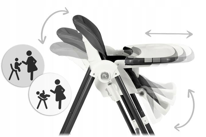 Стульчик-качели для кормления Nukido Elite 3в1 Black (700800) - фото 3