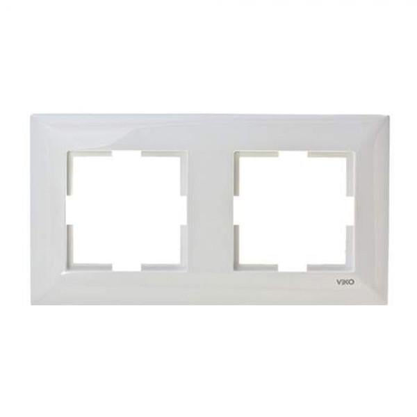 Рамка подвійна Viko Meridian горизонтальна Білий (90979012-WH)