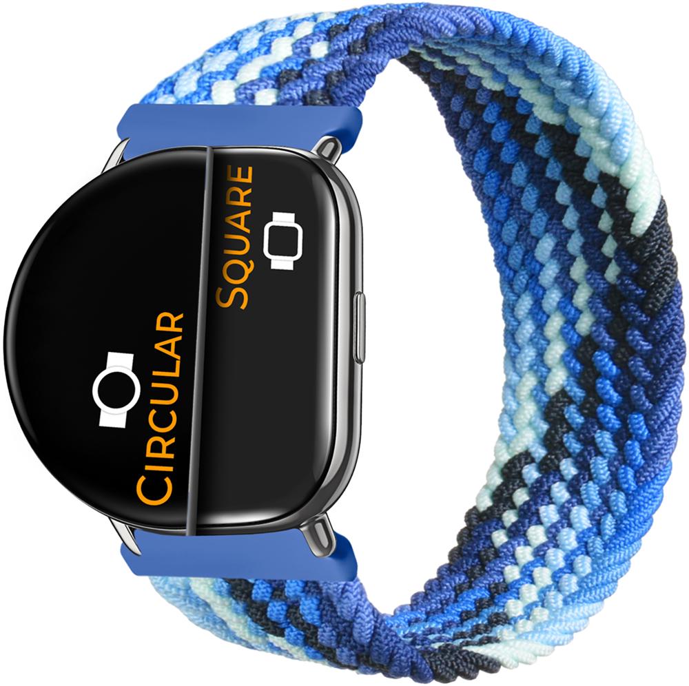 Ремінець Solo Loop Multi для ZEPP E Square/Circular (145 мм) Blue White (26347-62)