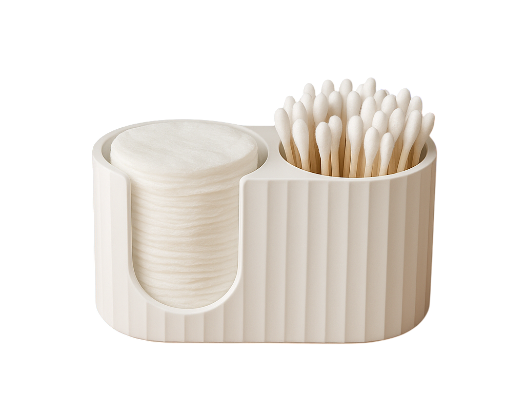 Органайзер для ватных дисков и ватных палочек Белый
