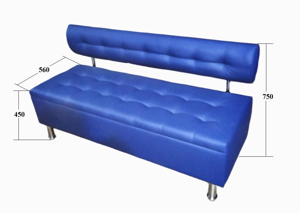 Диван офісний Стиль преміум 2000 мм Синій - фото 3 Диван офісний Стиль преміум 2000 мм Синій - фото 3