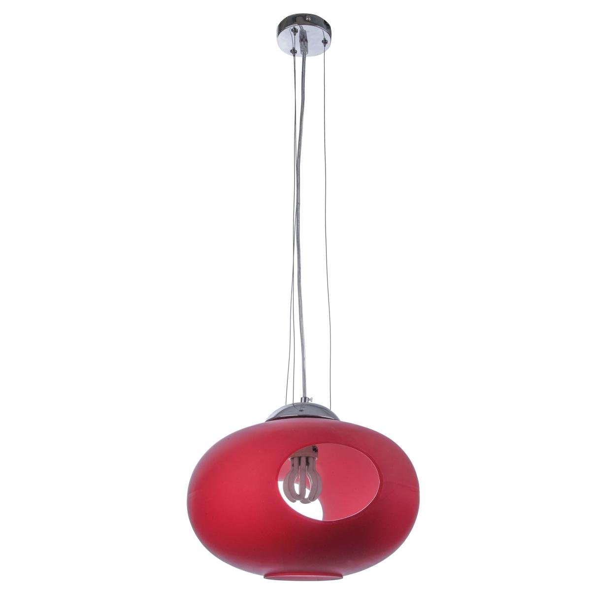 Люстра підвісна Brille BL-109S/1 E27 RED для спальні сучасна