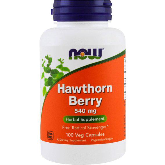 Комплекс для профілактики нервової системи NOW Foods Hawthorn Berry 540 мг 100 Veg Caps