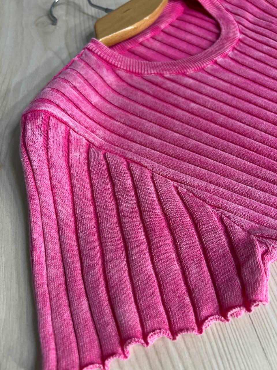 Платье женское Fashion 3042 длинная трапеция трикотажное в рубчик OS Розовый (26404735) - фото 3 Платье женское Fashion 3042 длинная трапеция трикотажное в рубчик OS Розовый (26404735) - фото 3