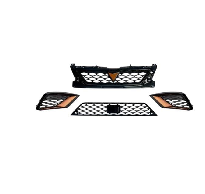 Комплект решеток GBT Cupra Для 2013-2017 для Seat Ibiza 2010-2017 гг. разные материалы Черный (165873)