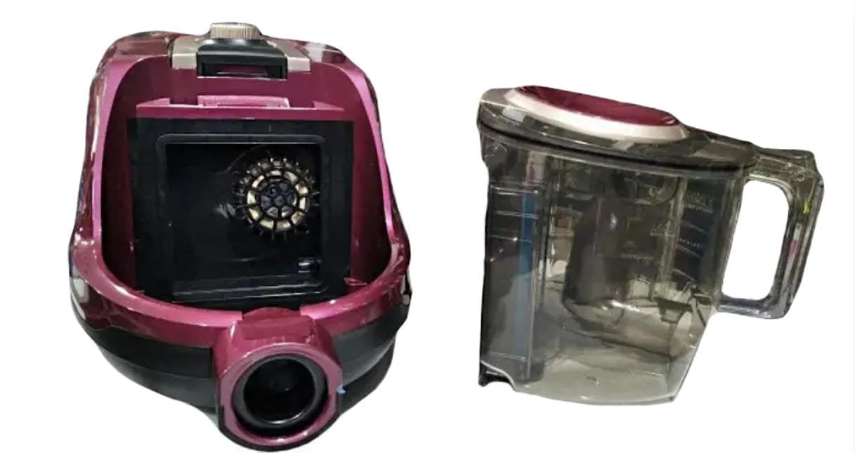 Пилосос циклонного типу Henschll XN-1988 з контейнером 4 л 3000 Вт Бордовий (XN-1988.1) - фото 2