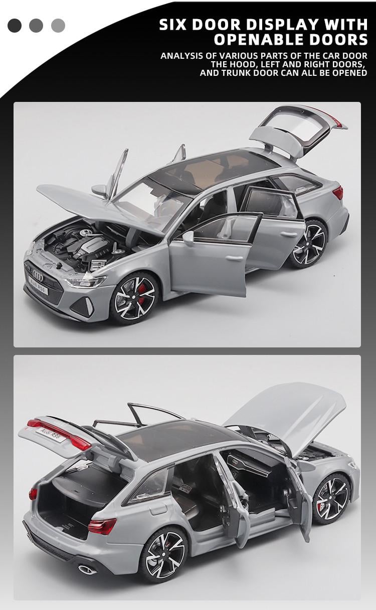 ᐉ Модель машинка Audi RS6 1:32 металлическая White • Купить в