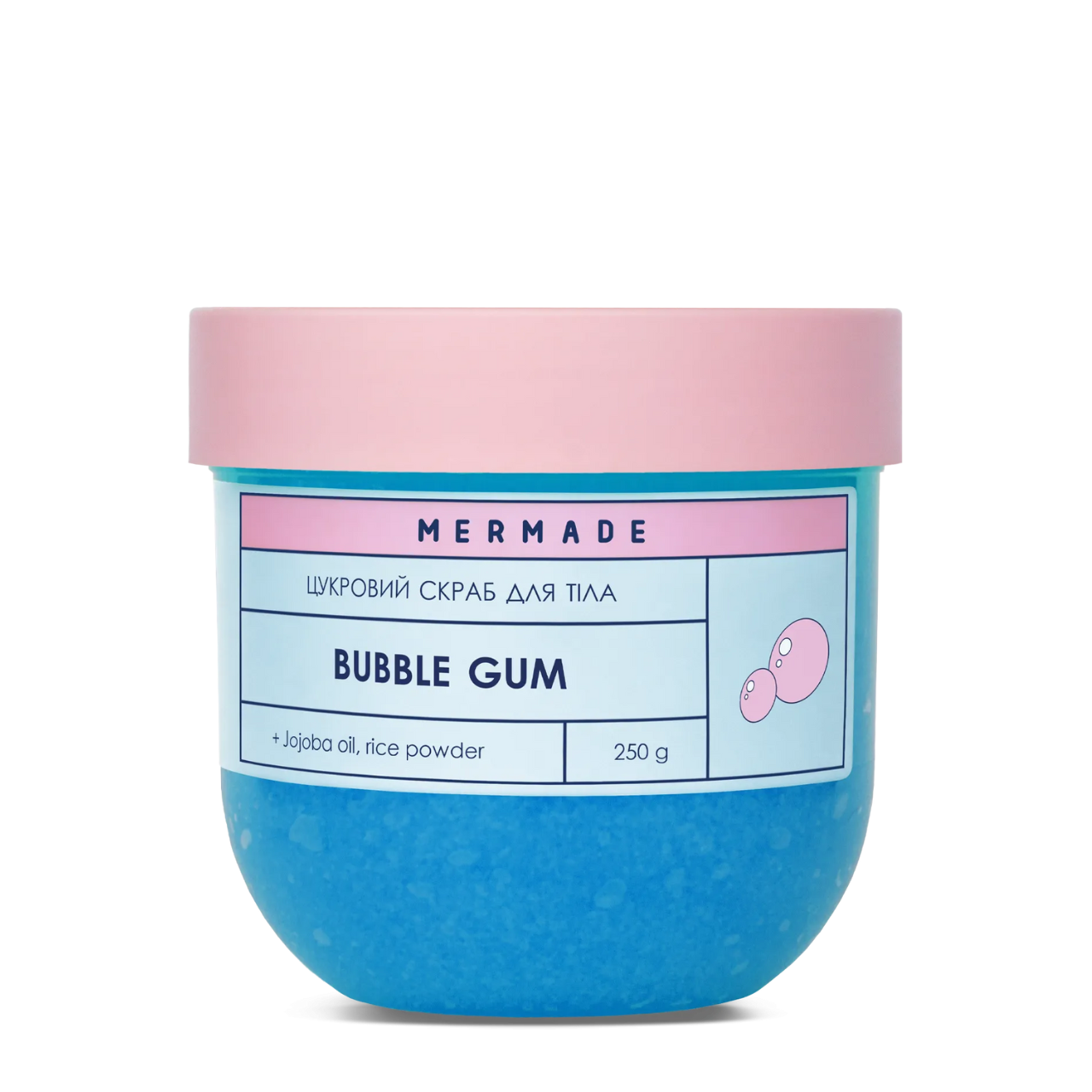 Скраб для тела сахарный Mermade Bubble Gum аромат Жвачка 250 г