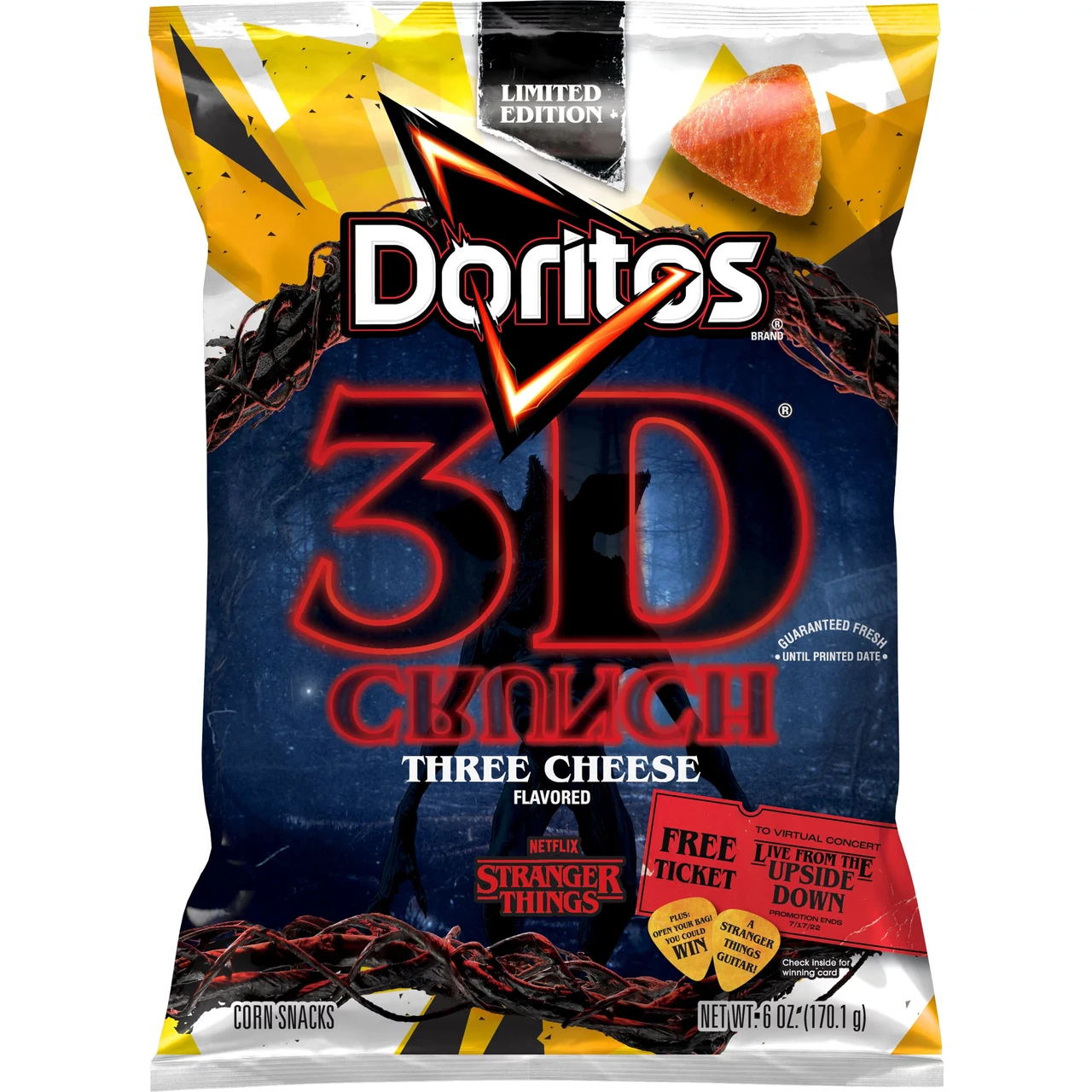 Чипсы Doritos 3D Crunch Chili Three Cheese 170,1 г (1653786921)