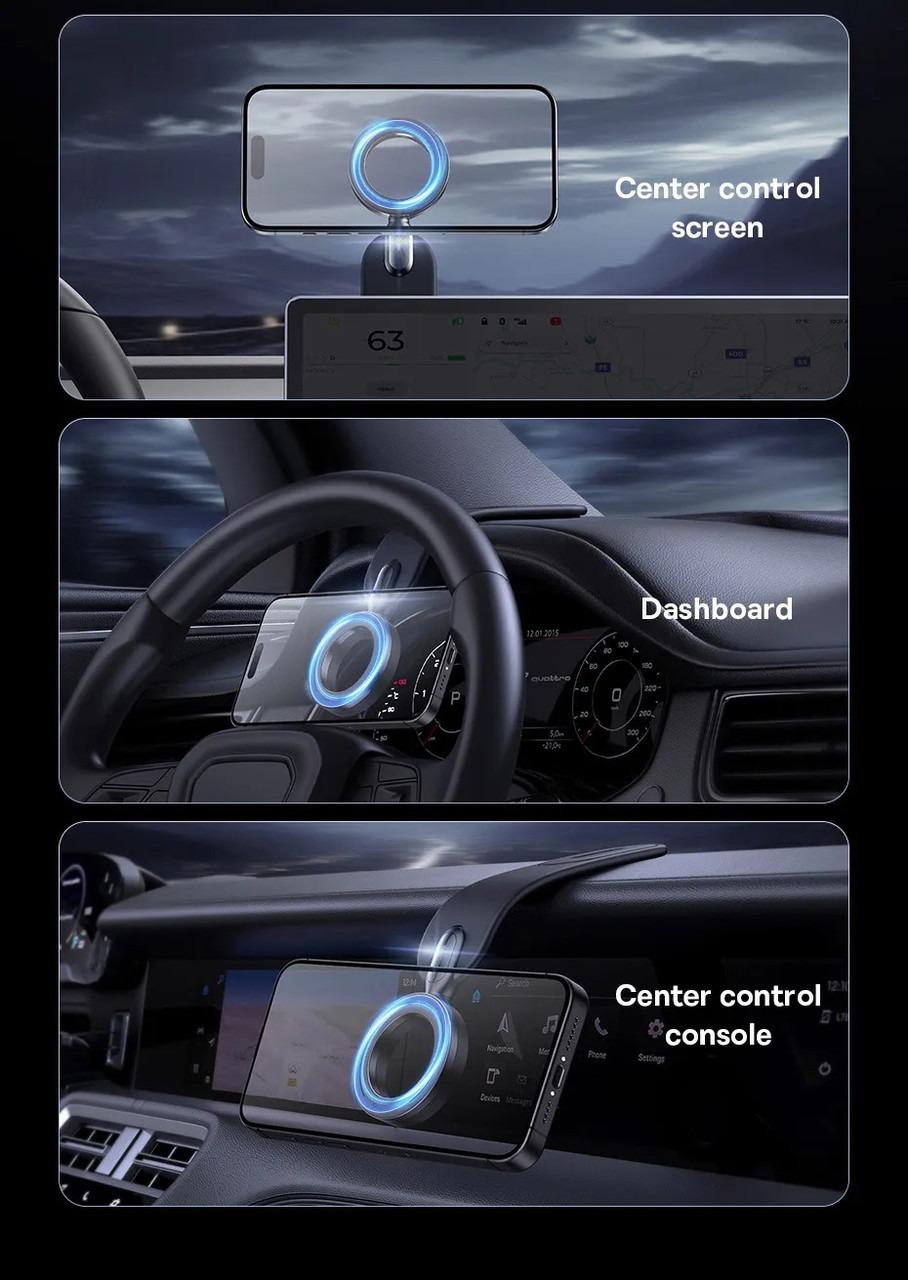 Автодержатель в авто BASEUS C02 Go Series Magnetic Car Phone Mount - фото 6 Автодержатель в авто BASEUS C02 Go Series Magnetic Car Phone Mount - фото 6