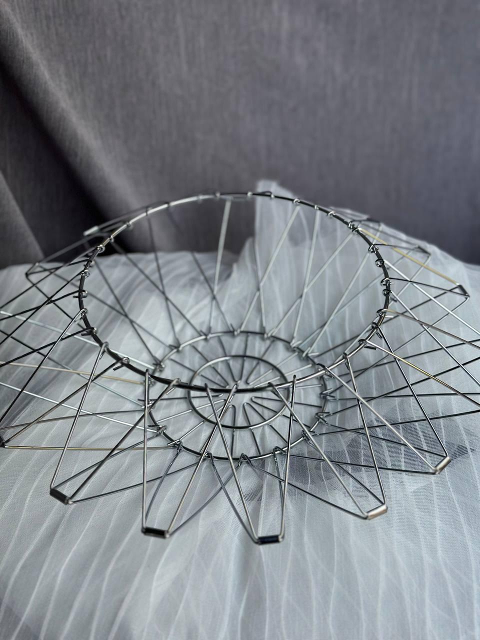 Фруктівниця-трансформер металева 36х5х10 см Срібний - фото 6 Фруктівниця-трансформер металева 36х5х10 см Срібний - фото 6