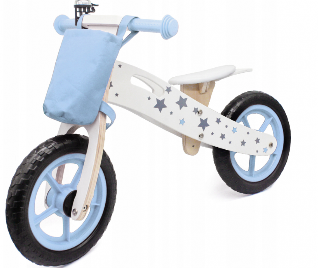 Біговел дерев'яний двоколісний Блакитний (22857)