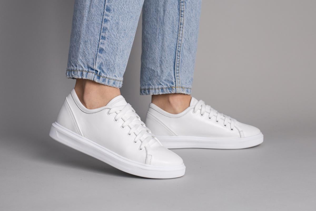 Кеды женские кожаные р. 38 Белый (6780-1/38)