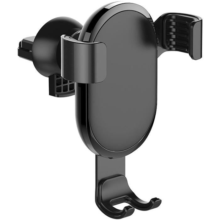 Тримач автомобільний ColorWay Metallic Gravity Holder 4-6.5" 360° Black (CW-CHG01-BK)