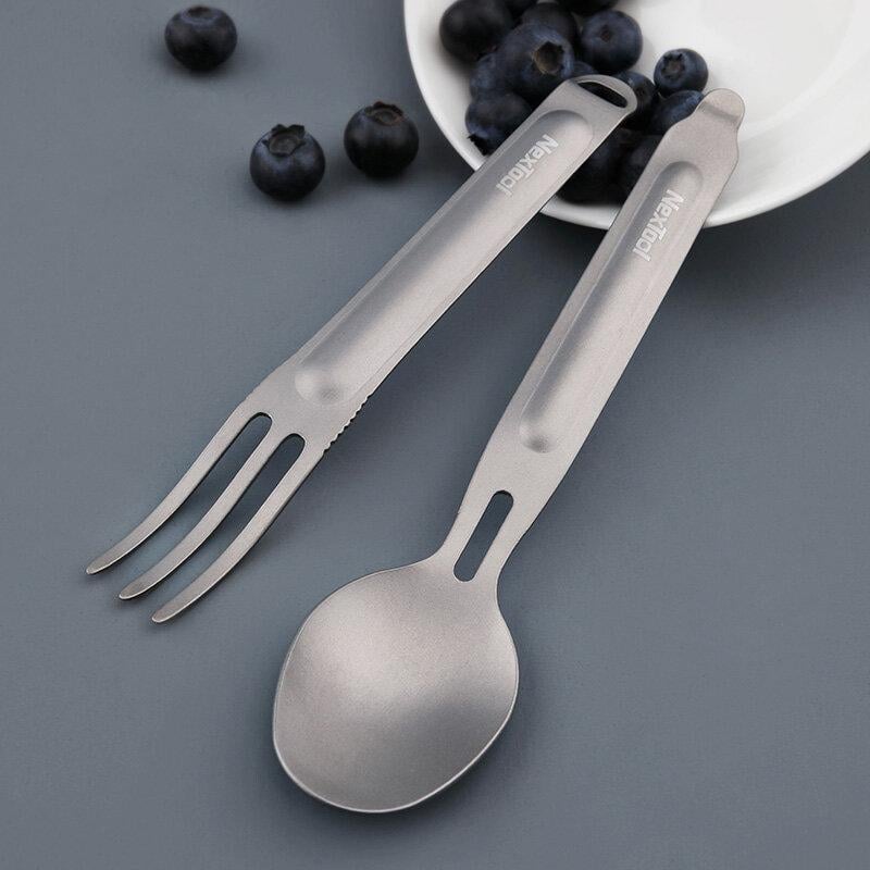 Столовий прилад NexTool Outdoor Spoon Fork KT5525 2в1 (12586618) - фото 8