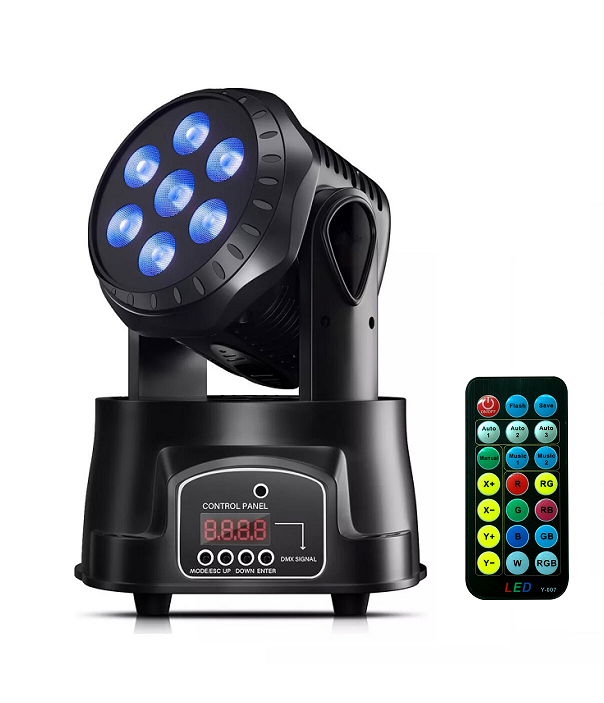 Диско-проектор лазерный Energolux DJ-710 7 LED RGB с пультом 540° (DMX512)