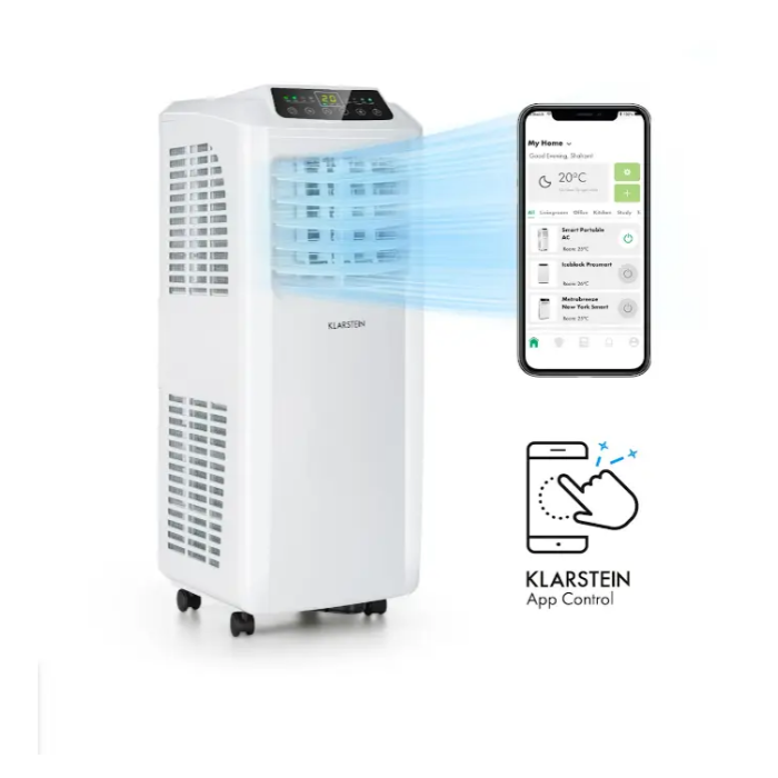 Кондиционер мобильный KLARSTEIN Pure Blizzard Smart 9k 9000 БТЭ/2,6 кВт дистанционное управление (10035807) - фото 1 Кондиционер мобильный KLARSTEIN Pure Blizzard Smart 9k 9000 БТЭ/2,6 кВт дистанционное управление (10035807) - фото 1