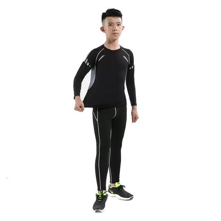 Термобілизна дитяча FENTA Thermal Underwear Reflective Ventilation 135-145 см Black/Gray (3103) - фото 2