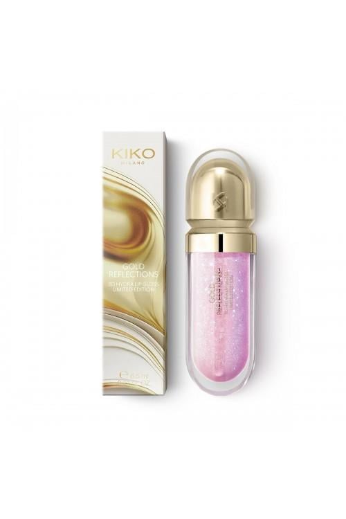 Блеск для губ Kiko Milano Gold Reflections 3D Hydra Lip Gloss Limited Edition 01 Glowing Lilac (001830)