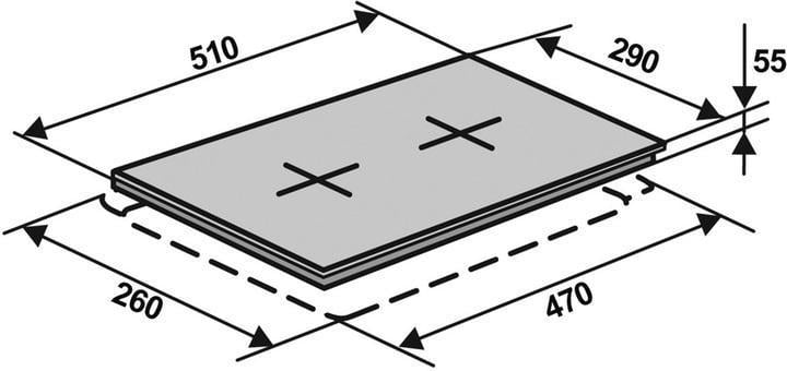 Поверхня газова Ventolux HG320 S X 7 - фото 3