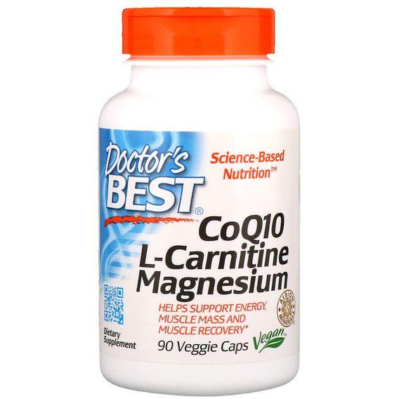 Коензим Doctor's Best CoQ10 L-Carnitine Magnesium 90 Veg Caps (DRB-00477)