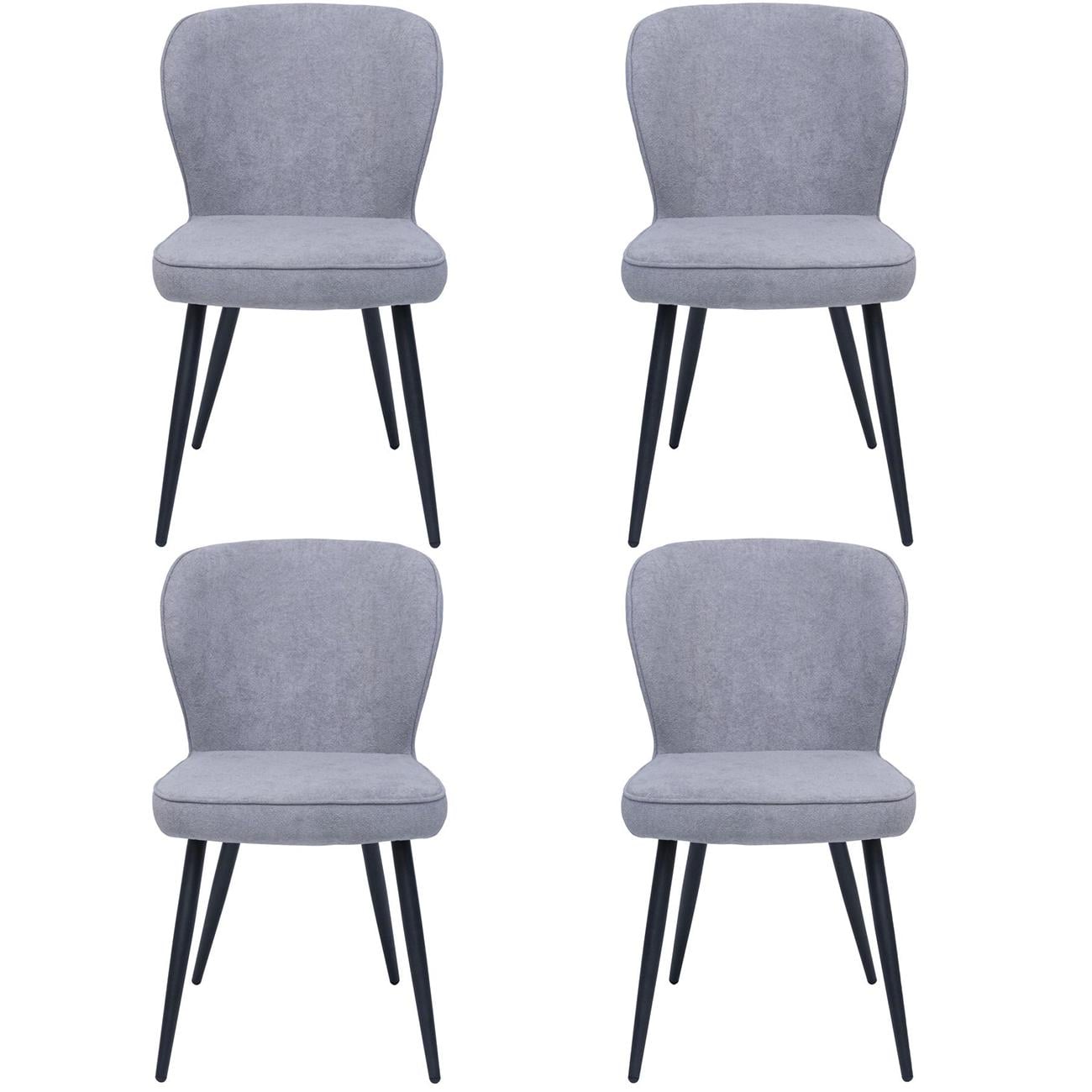 Сет з 4-х обідніх стільців Angie Light Grey (13522)