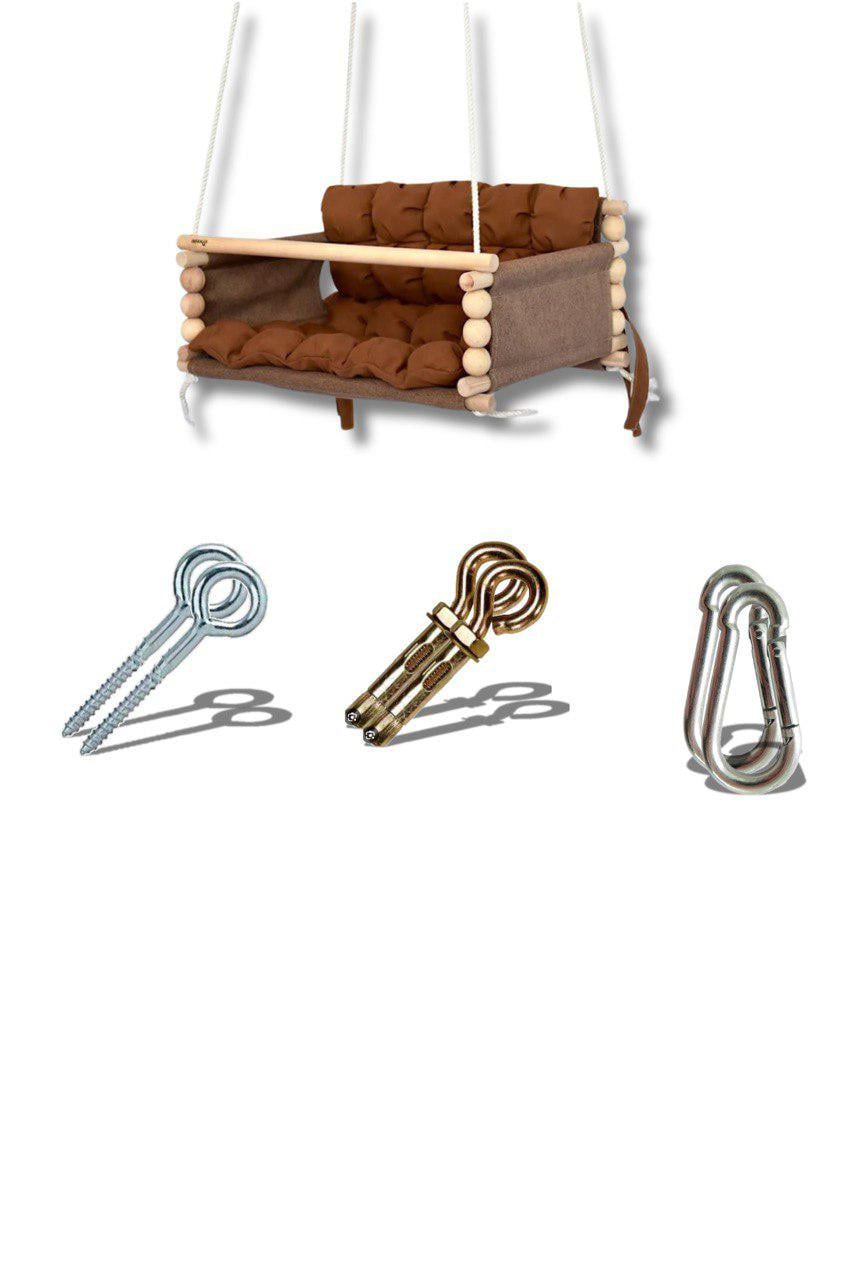 Дитяча гойдалка Infancy Маршмелоу Карамельний/Кориньовий (9655855)