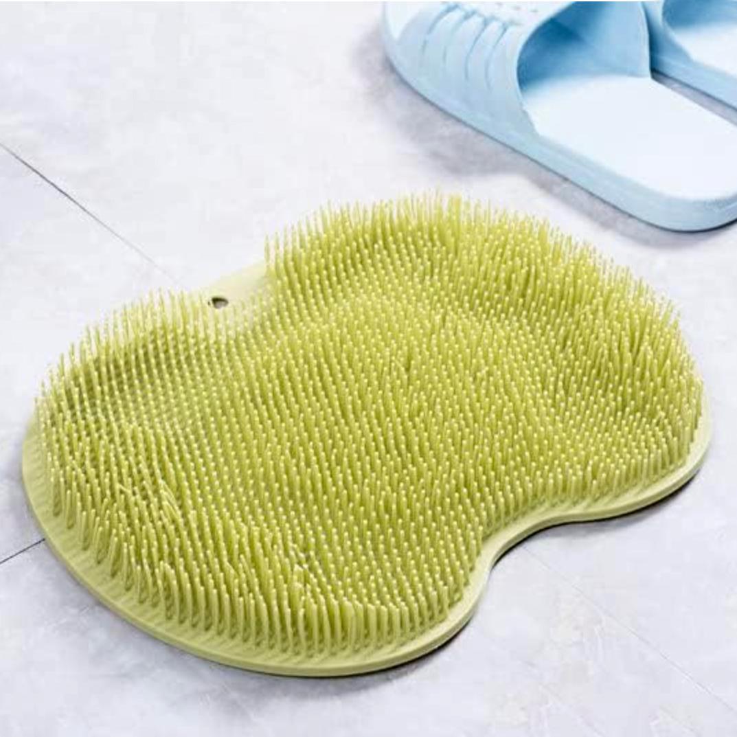 Килимок для ніг масажний у ванну/душ на присосках силіконовий Зелений (83822911) - фото 2 Килимок для ніг масажний у ванну/душ на присосках силіконовий Зелений (83822911) - фото 2