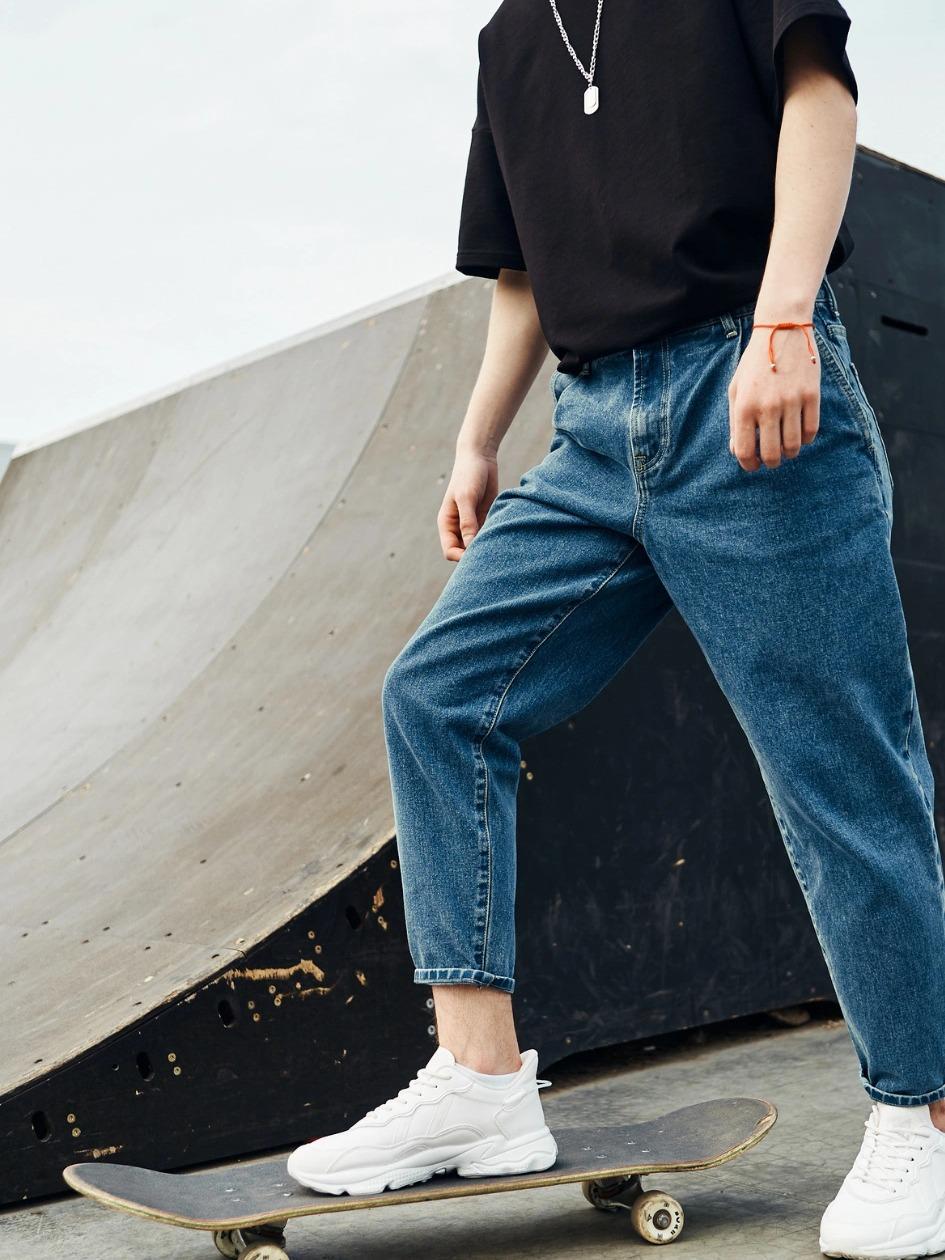 Джинсы мужские бананы оверсайз р. 31 Синий (26477/2) - фото 2 Джинсы мужские бананы оверсайз р. 31 Синий (26477/2) - фото 2