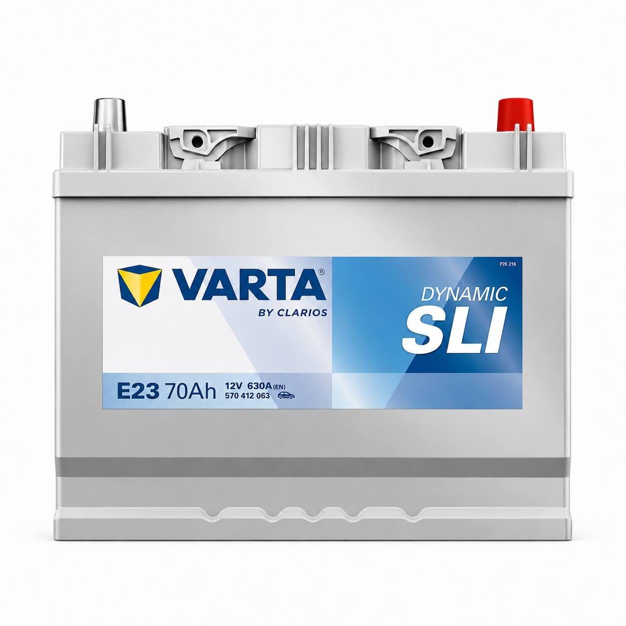 Акумулятор автомобільний Varta Asia E23 70 Ah 630A R+ 12V (3159922066)