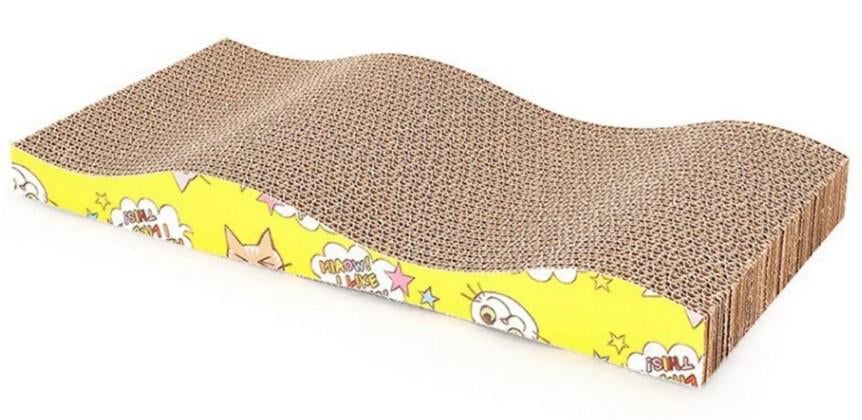 Кігтеточка SunnyPets Хвиляста вигнута гофрована в комплекті з котячою м'ятою 43х21х4,5 см (SPS0012) Кігтеточка SunnyPets Хвиляста вигнута гофрована в комплекті з котячою м'ятою 43х21х4,5 см (SPS0012)