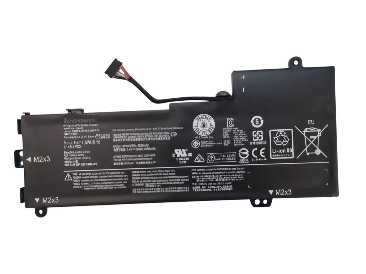 Аккумулятор для Lenovo IdeaPad 100-14IBY/510S-13IKB/U30/L14L2P22/L14S2P22/L14M2P24/L14M2P23 4050 mАh 30Wh (000013552)