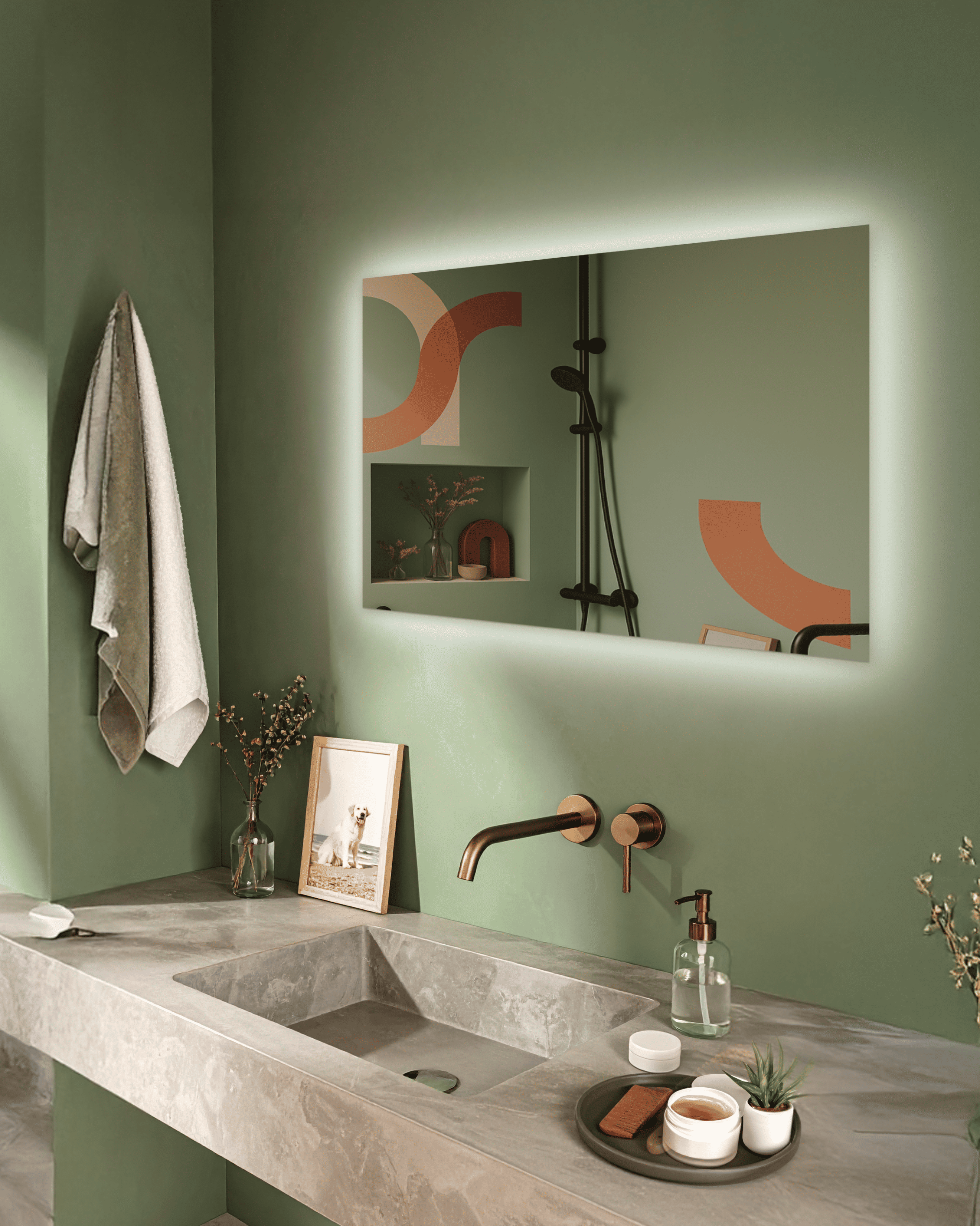 Дзеркало з LED підсвічуванням Шинейд Лайт 700х800 мм (SHINEID lite 1-700х800) Дзеркало з LED підсвічуванням Шинейд Лайт 700х800 мм (SHINEID lite 1-700х800)