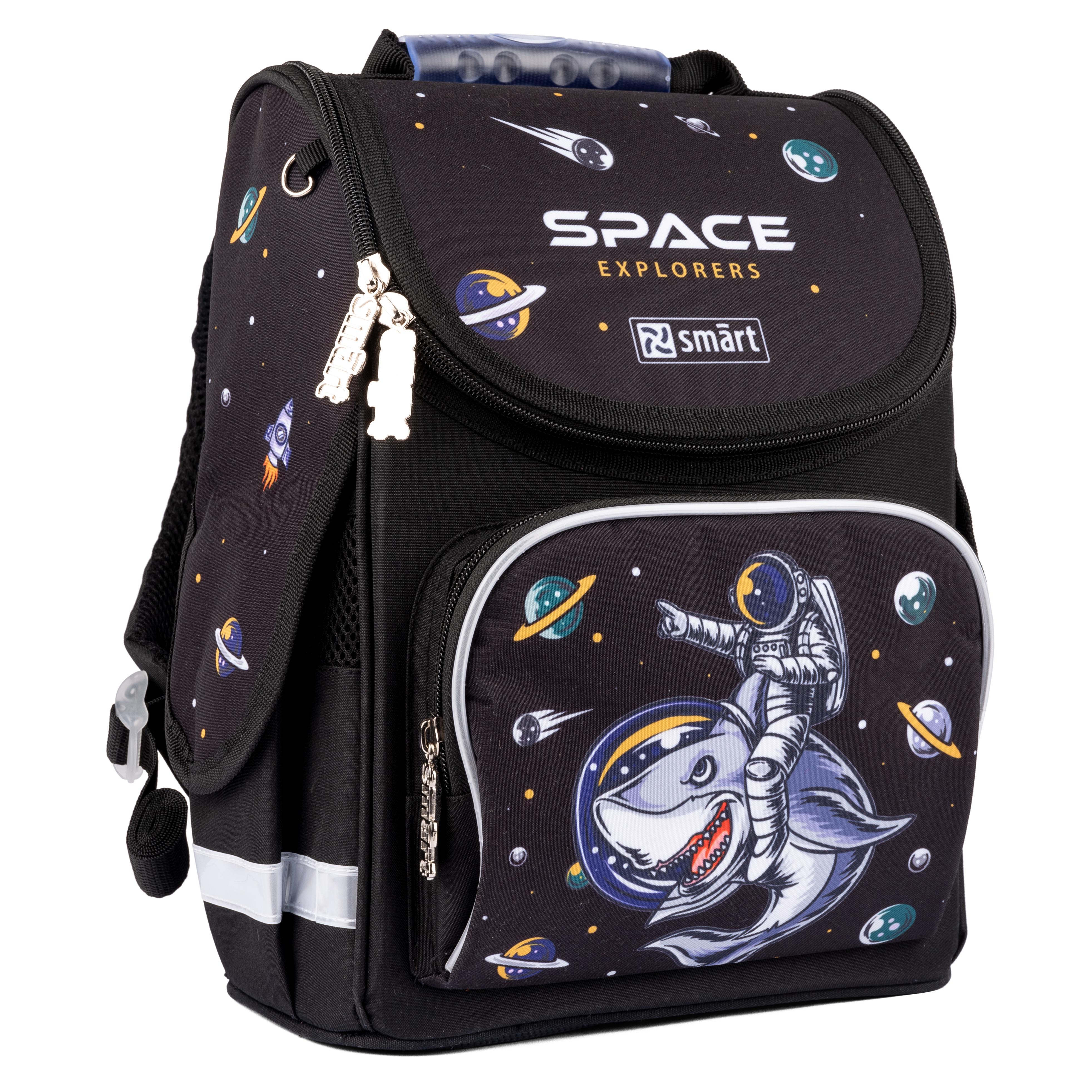 Рюкзак школьный каркасный Smart PG-11 Space Explorers (559005)