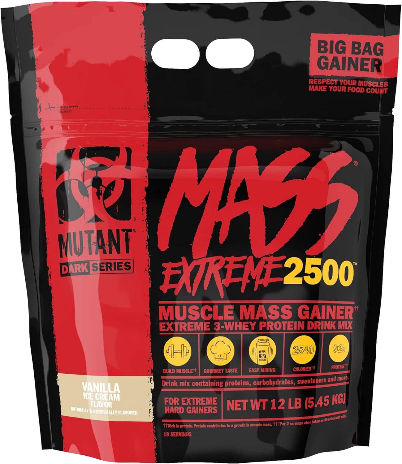 Гейнер Mutant Mass Extreme 2500 Vanilla ice cream 5450 г Гейнер Mutant Mass Extreme 2500 Vanilla ice cream 5450 г