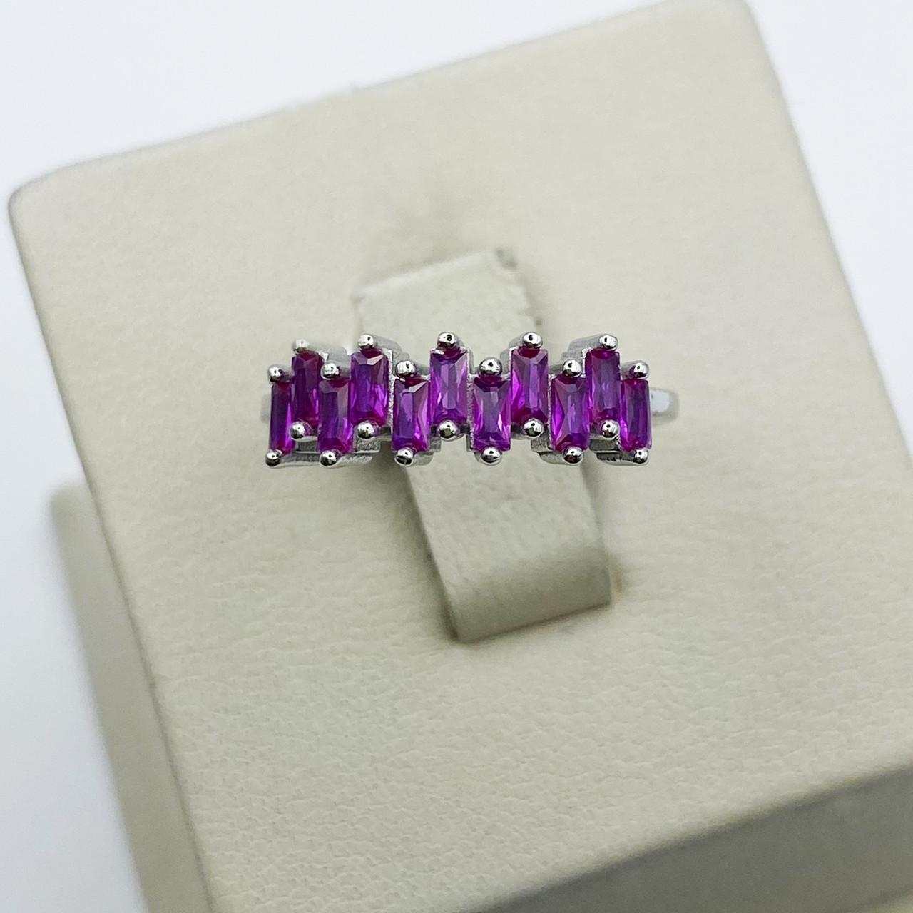 Кольцо серебряное Дорожка с кубическим цирконием р. 16,5 1,9 г (1931064868)