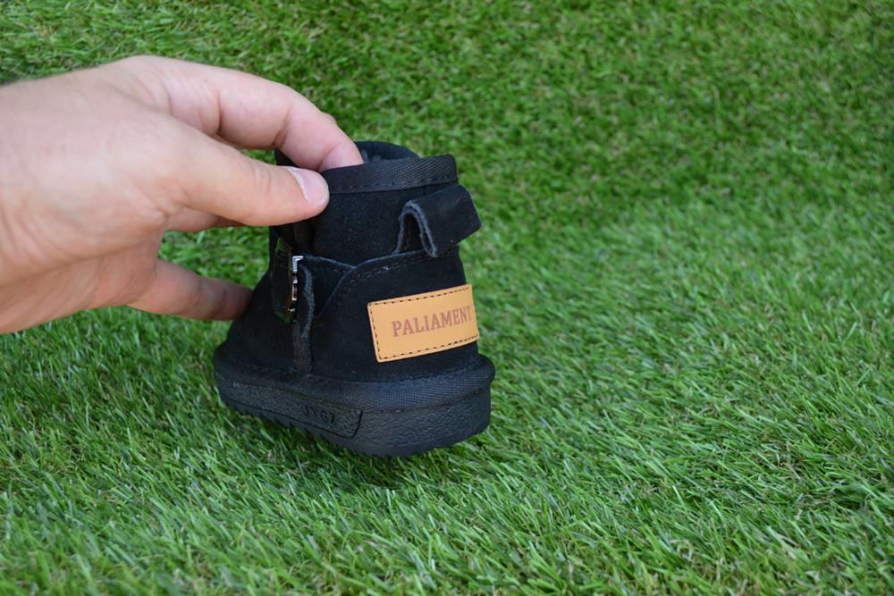 Уггі дитячі низькі замшеві для малюків р. 24 Black (11376835) - фото 3