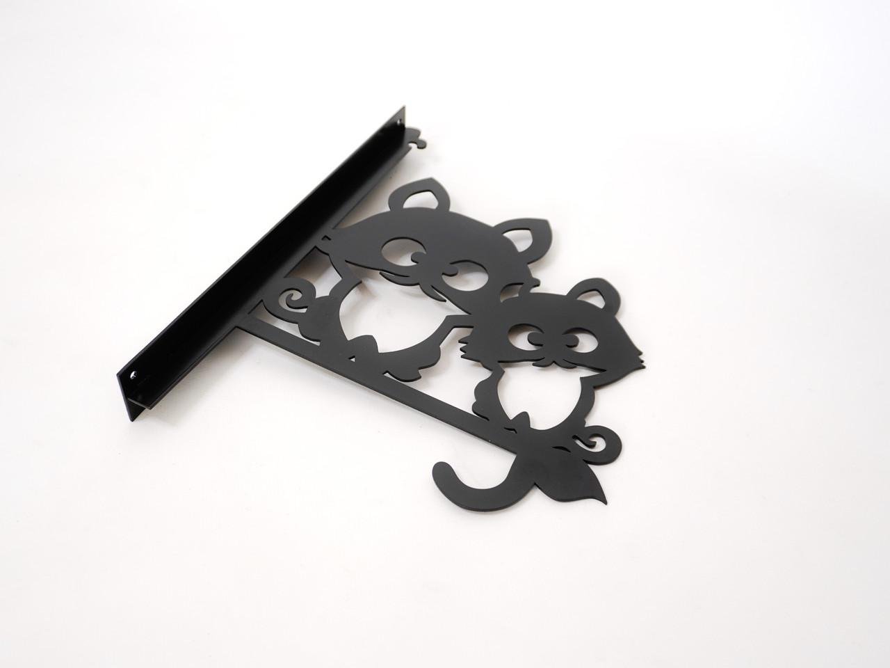 Кронштейн Друзья для кашпо с цветами метал Черный (М003) - фото 4 Кронштейн Друзья для кашпо с цветами метал Черный (М003) - фото 4