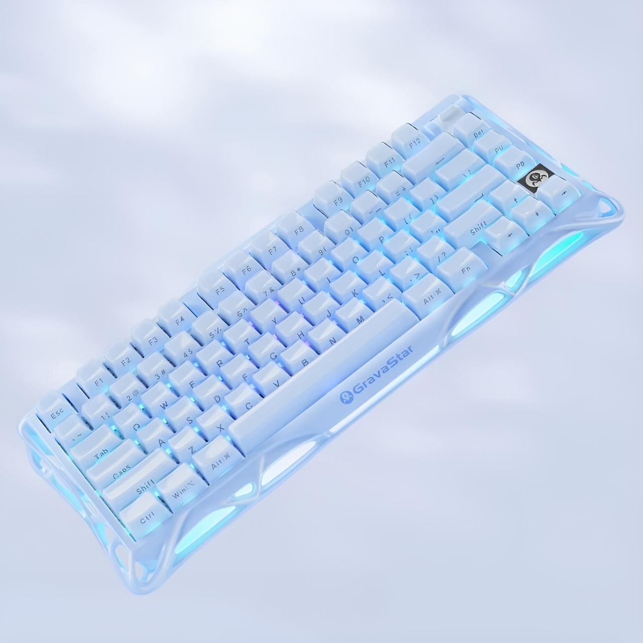 Клавиатура GravaStar Mercury K1 Special Edition с комбинированным подключением Ice Blue (2750721828) - фото 3