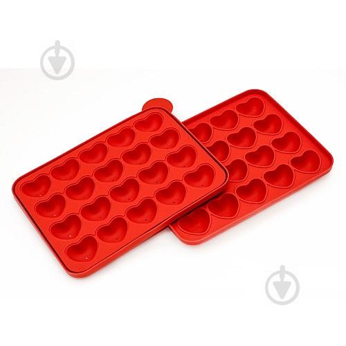 Силиконовая форма для Cake pops "Сердце" Stenson 23 х 19 см
