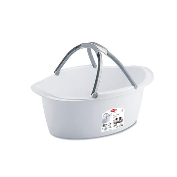 Корзина для белья с ручками Stefanplast STELLA 25 л 60х40х25 см Белый (PR181A/1)