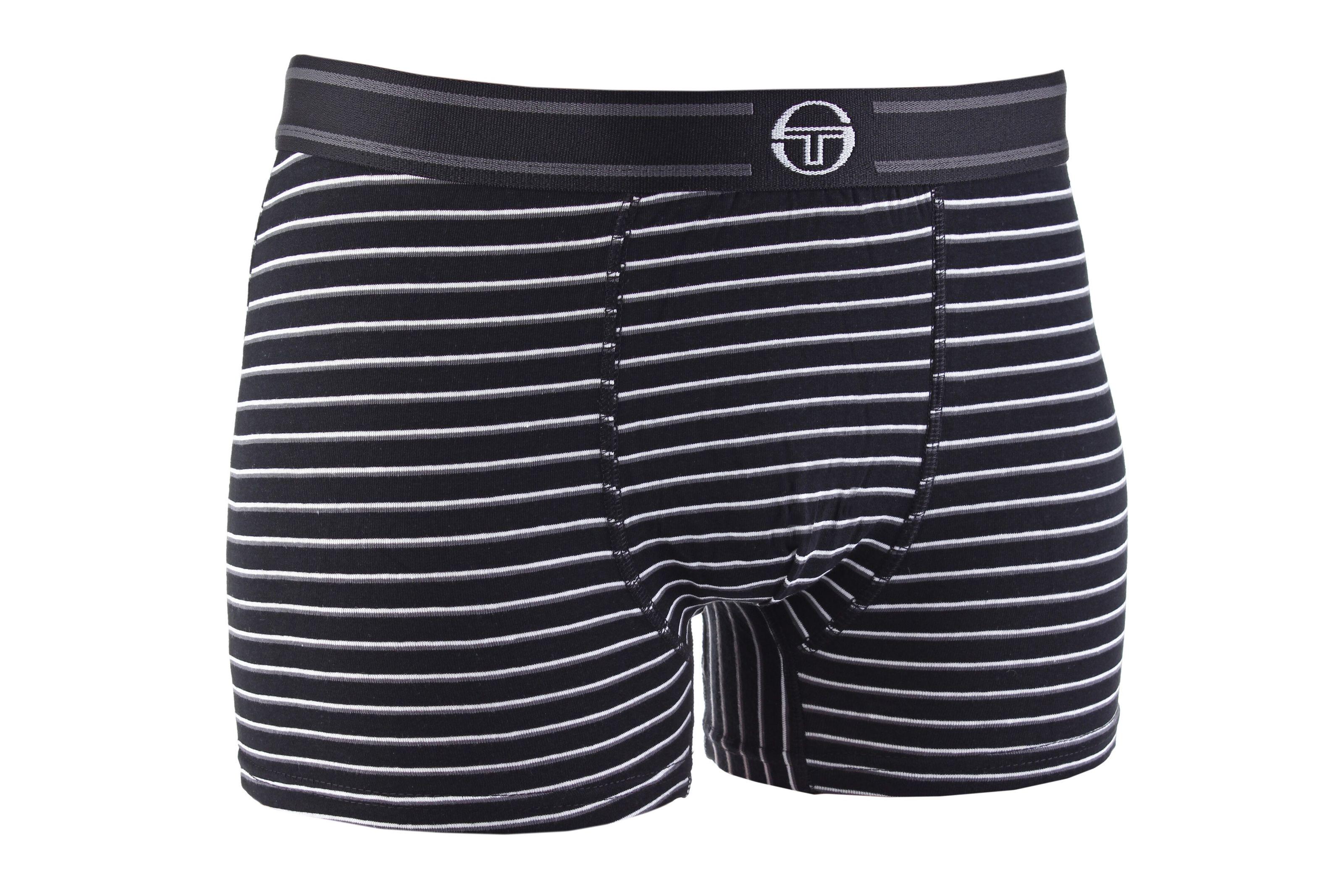 Трусы боксеры Sergio Tacchini Men's Boxer XL 1 шт. Black/White/Gray (30895313-1)