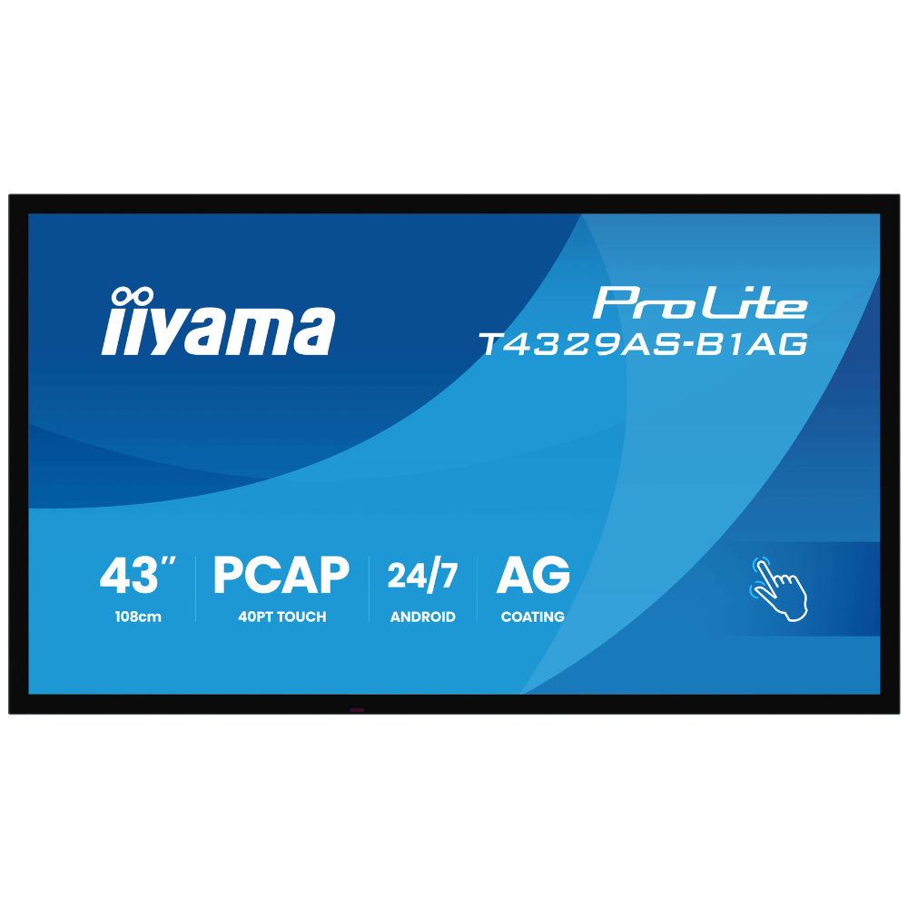 Дисплей интерактивный сенсорный Iiyama ProLite T4329AS-B1AG Black (30359492)