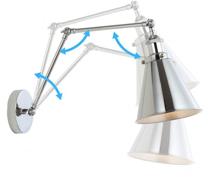 Настінний світильник Jonatan без вимикача Chrome (WL-0002020 M/CHROME б/в) - фото 2 Настінний світильник Jonatan без вимикача Chrome (WL-0002020 M/CHROME б/в) - фото 2